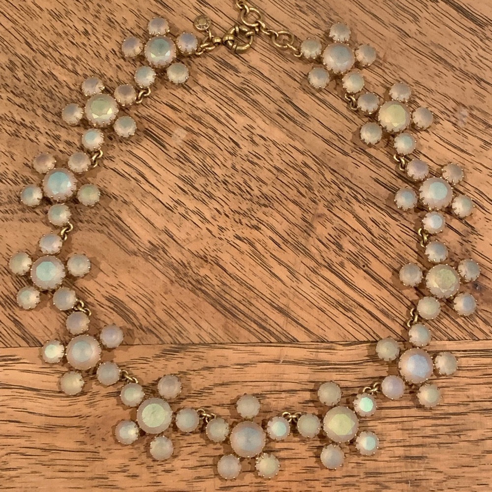 J Crew Matte Iridescent Statement Necklace